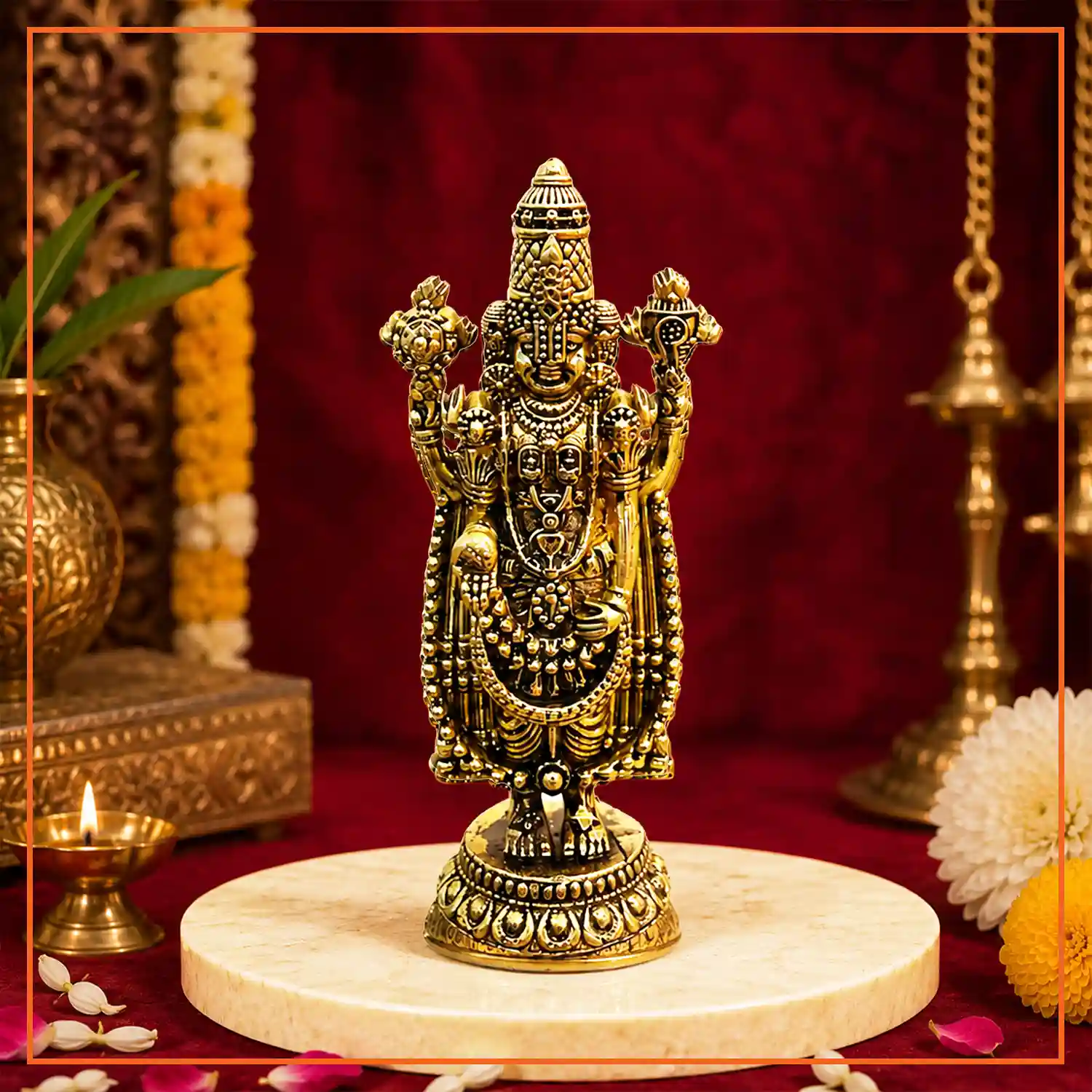 Tirupati Balaji Idol | Shri Balaji Murti  | 8.5 cm